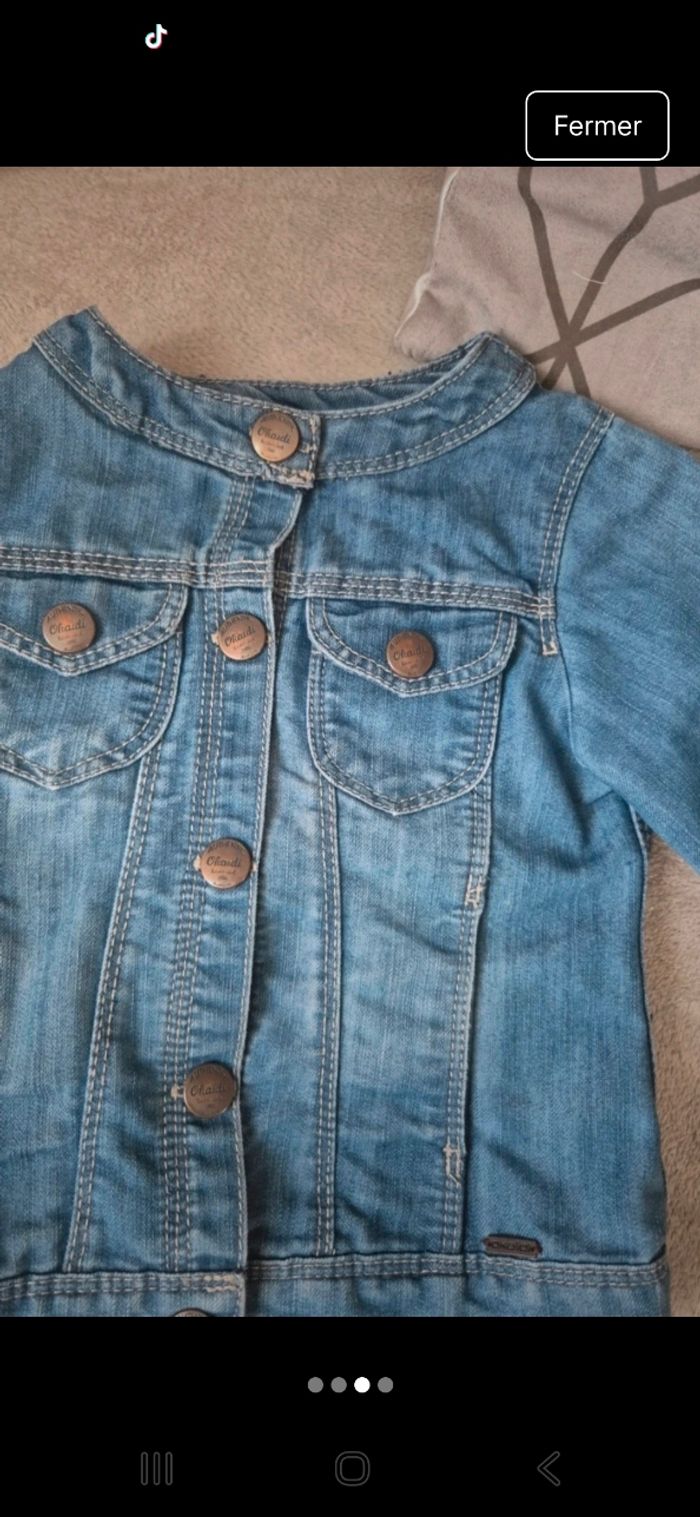 Veste en jean okaidi 3 ans - photo numéro 3