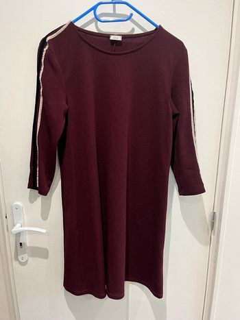 Robe bordeaux manches 3/4 Pimkie taille M