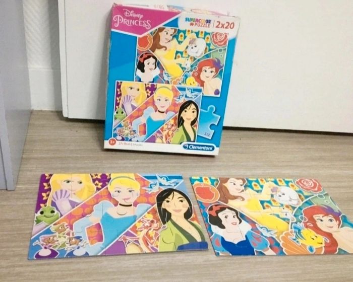 Puzzle supercolor 2x20 Disney princesse - photo numéro 2