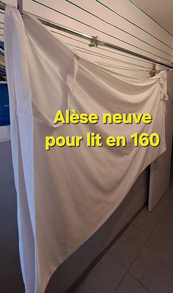 Alèse pour grand lit en 160