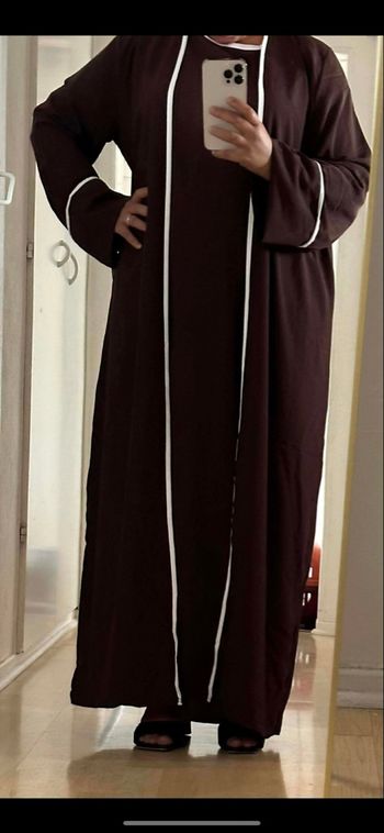 Abaya avec Kimono en soie de medine