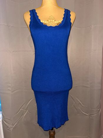 Robe moulante bleu jdy taille M côtelé