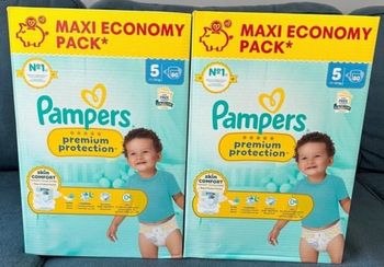 2 cartons taille 5 pampers 