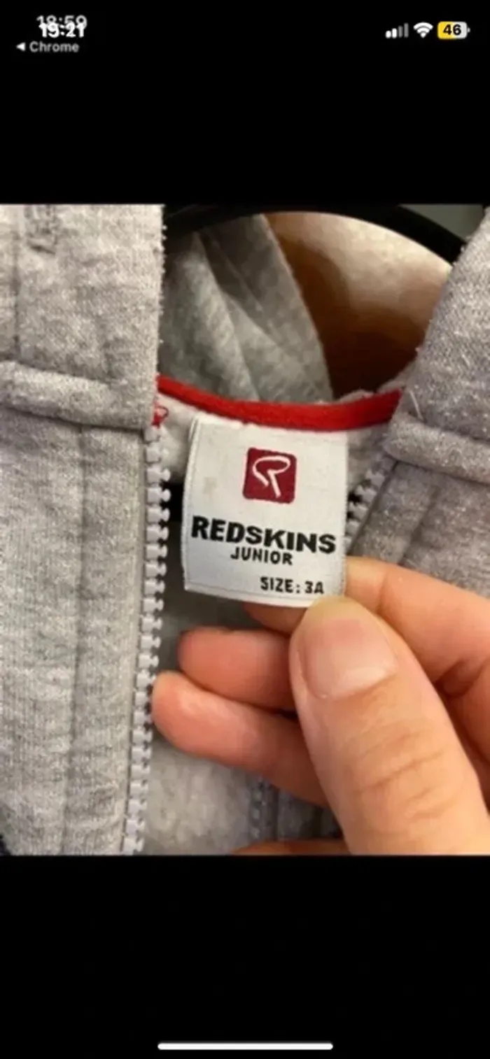 Gilet redskins taille 3 ans - photo numéro 3