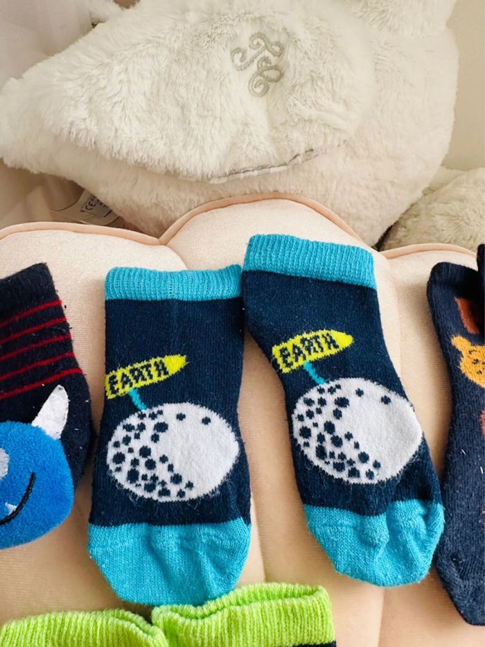 Lot chaussettes baby boy thème bleu - photo numéro 3