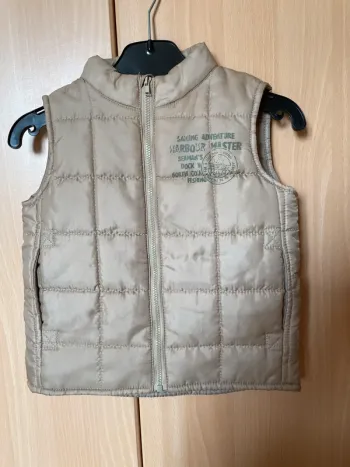 Blouson sans manches marron très clair
