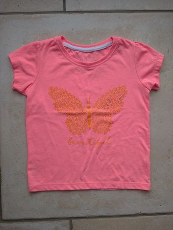 Tee shirt chemise manches courtes Fille 18/24 mois Papillon Beautiful Primark