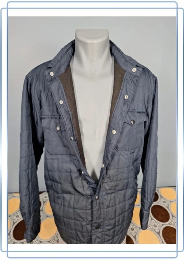 veste a bouton mi saison chaps imperméable - taille M - bleu foncé - homme (401) - photo numéro 5