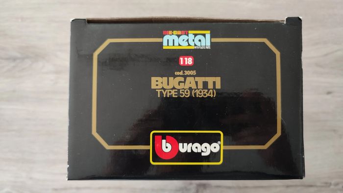 Boite vide seule 3005 pièce détachée miniature Burago bugatti type 59 1934 1/18 #B67 - photo numéro 3