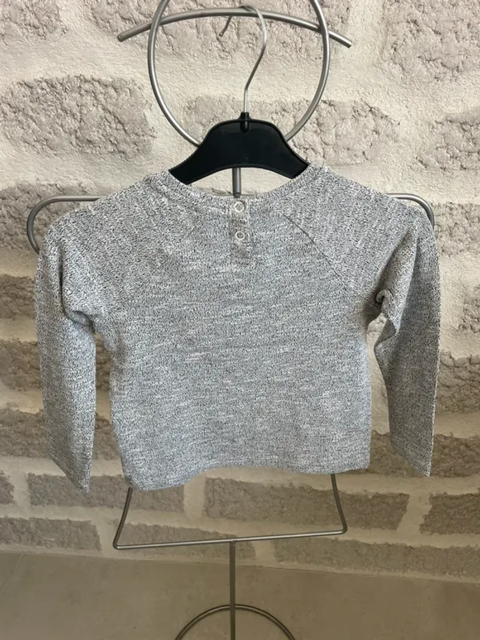 Tee shirt fille mi saison orchestra 3 ans gris manches longues - photo numéro 3