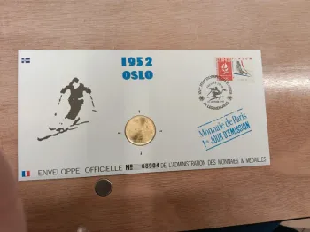 Enveloppe officielle 1952 Oslo