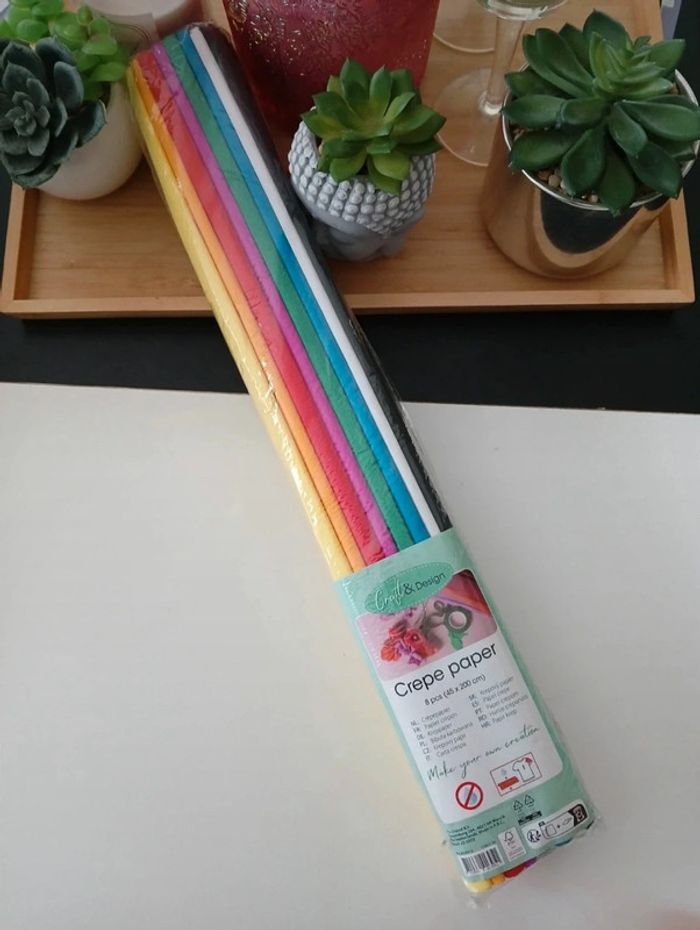Lot de Papiers Crépon Neuf🌿🌈 - photo numéro 7