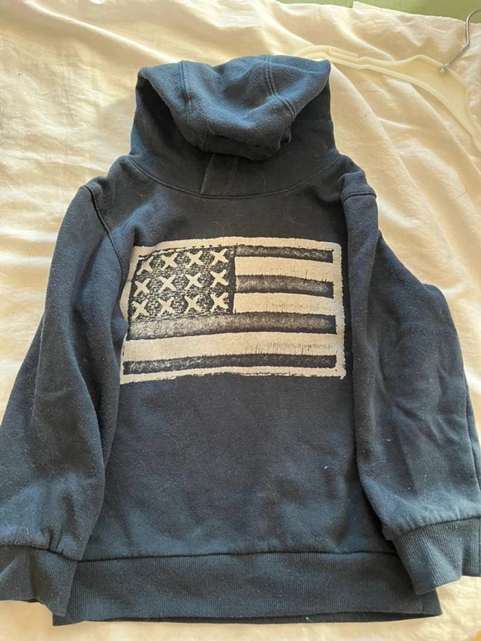 Sweat capuche bleu marine Kiabi 5 ans