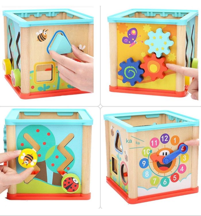Cube d’activité en bois - photo numéro 3