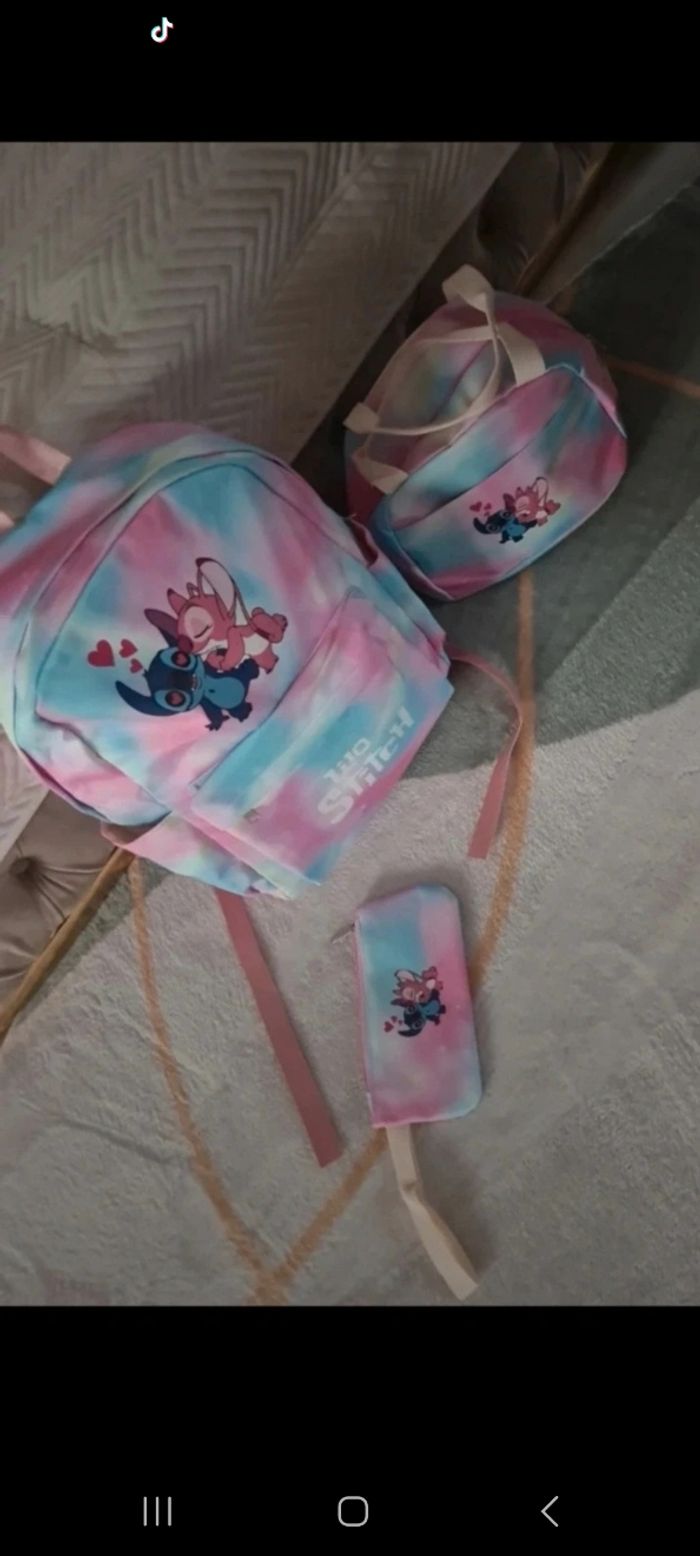 Sac a dos stitch 3 pièces