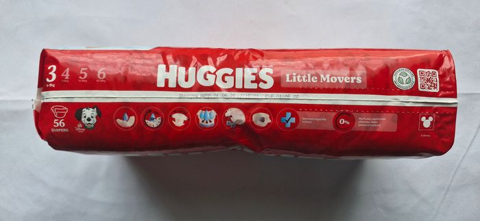 Paquet de couches jetables 3 4/9 kg Huggies Modèle Little Movers - photo numéro 4