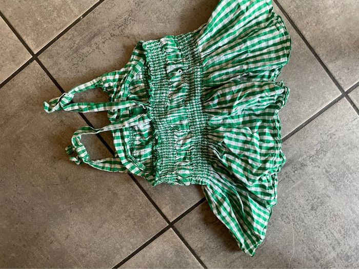 T-shirt Vichy été péplum smocké Zara, 11 12 ans - photo numéro 3