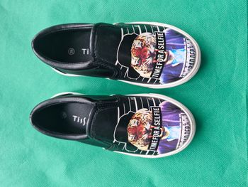 Espadrilles Basket plate 26 Tissaia Noir blanc tigre multicolore Time for a selfie