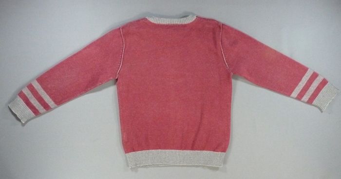 Pull tricot rouge gris Orchestra 5 ans 110 cm garçon - photo numéro 3