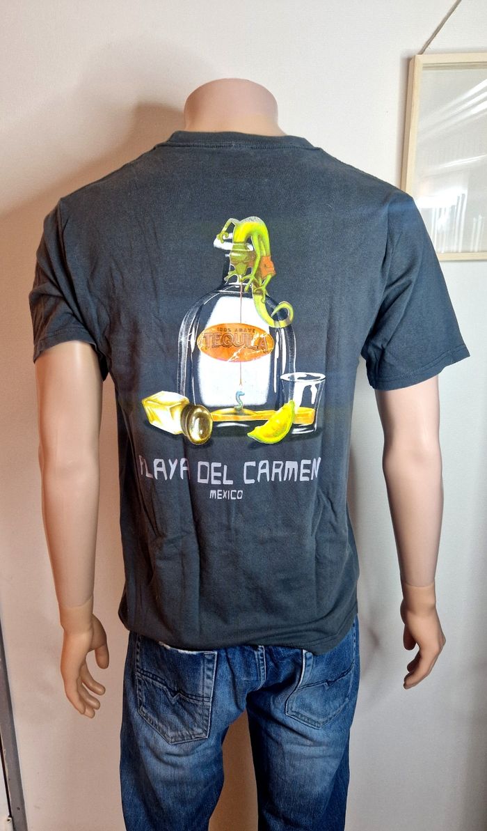 VINTAGE – T-shirt Souvenir Mexico – Taille M – Style Summer / Tequila