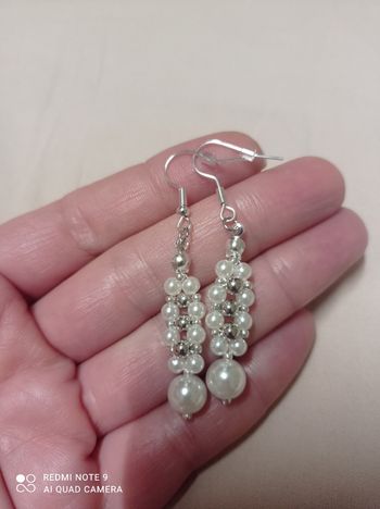 Boucles d'oreilles perles, bijou chic élégant 
