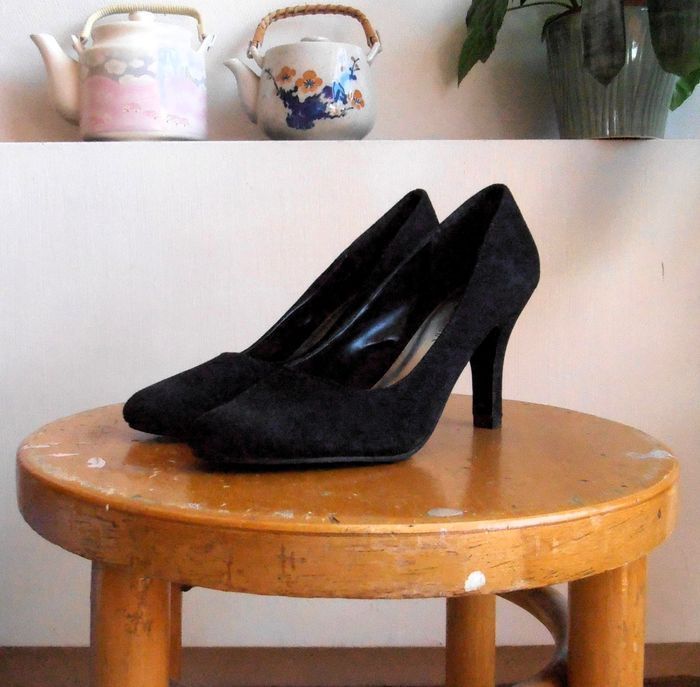 Escarpins noirs, Mia Moda, pointure 37, chaussures à talons - photo numéro 3