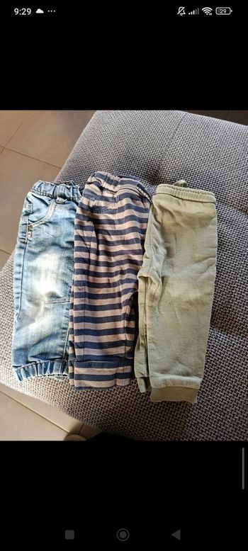 Lot pantalon 12 mois 