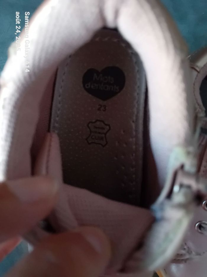 Chaussures bébé fille T.23 - photo numéro 6