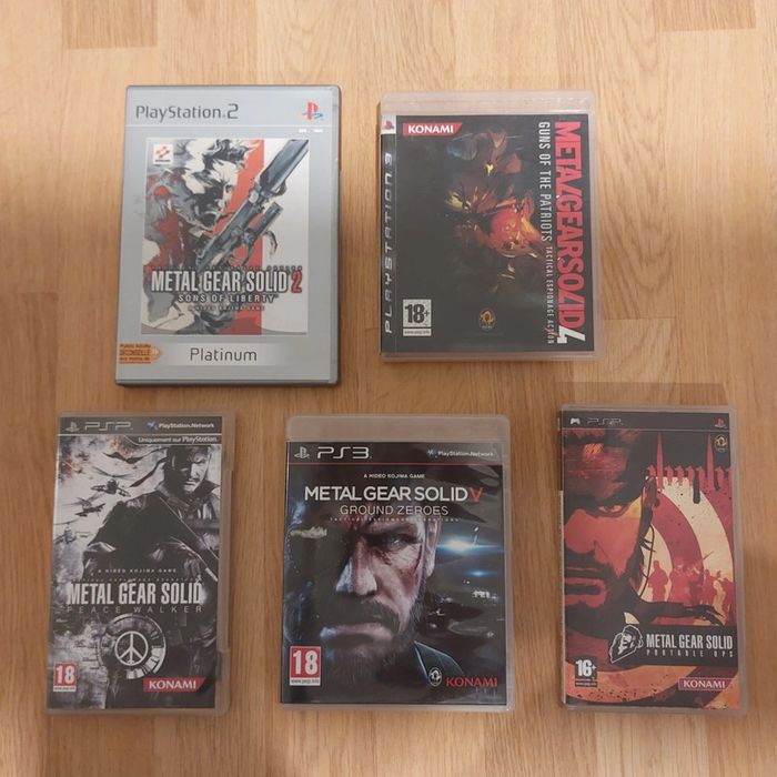 Lot de jeux Metal Gear Solid PSP PS2 PS3