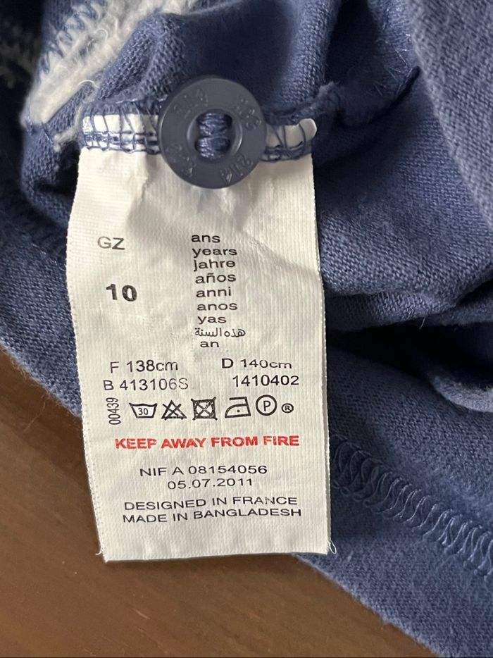 Teeshirt manches longues mauve YCC 10 ans - photo numéro 3