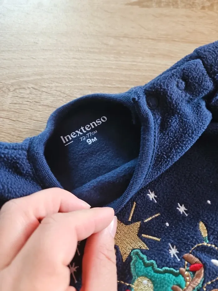 Pyjama polaire de Noël 🎄 9 mois 2 pièce bébé garçon - photo numéro 2