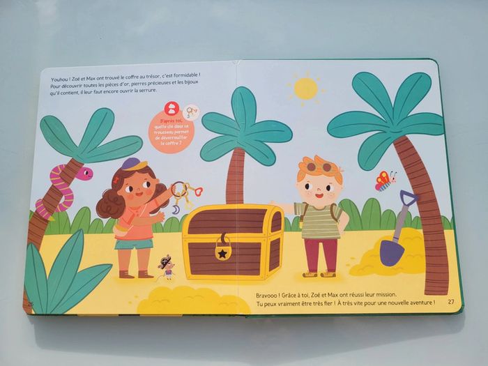 Livre jeu Le Trésor caché des Pirates, les petits aventuriers auzou (56) - photo numéro 8