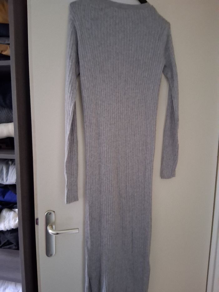 Robe pull longue gris " t- XS" - photo numéro 4