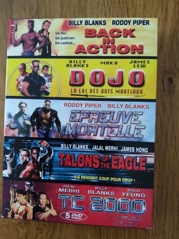 Coffret de 5 DVD films d’action