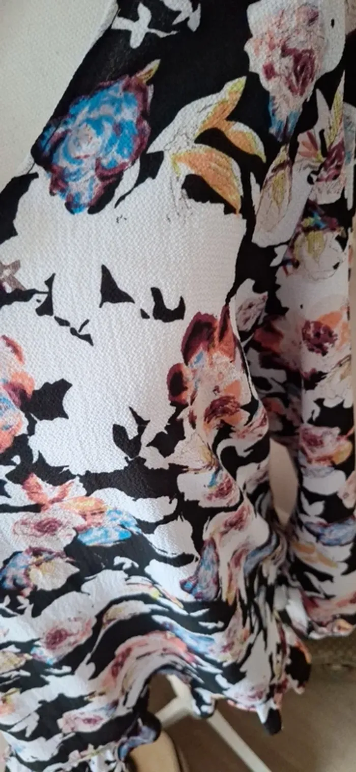 Blouse fleurie t42 #F42XL-042 - photo numéro 3