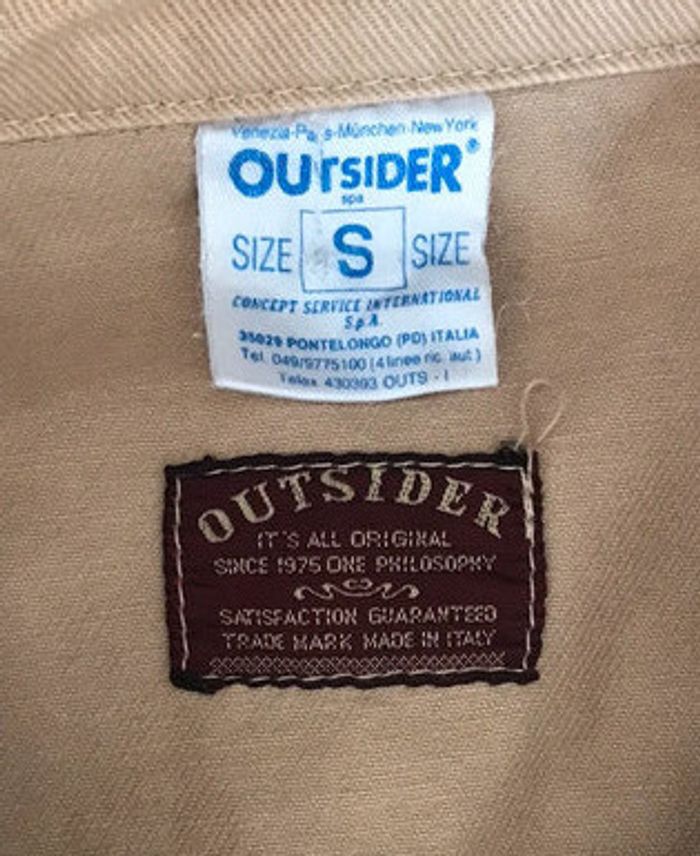 Veste en jean beige boyfriend Outsider Vintage - photo numéro 4