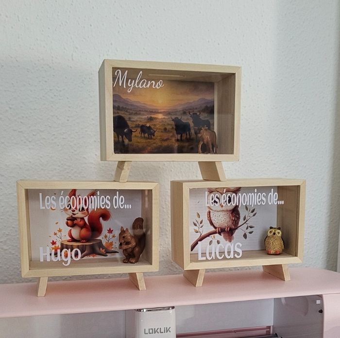 Tirelire bois coccinelle 🐞 personnalisée - photo numéro 2