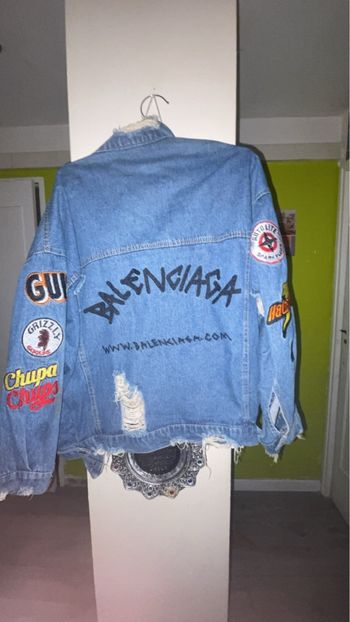 Veste en jean balenciaga