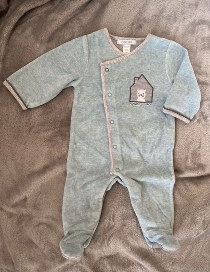 Pyjama velours - 3 mois - Obaïbi