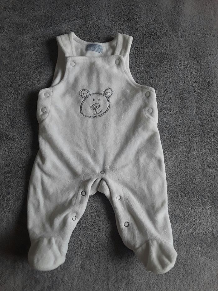 Tenue toucher doux mixte 1 mois  salopette