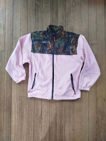 Veste polaire trail crest L rose