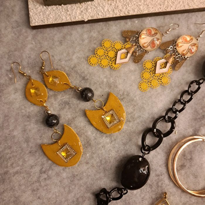 Lot de bijoux multicolore artisanale chic - photo numéro 3