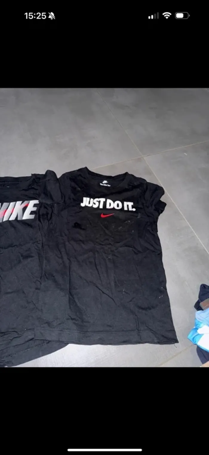 Tshirt garçons 122-128 lot de 2 nike - photo numéro 2