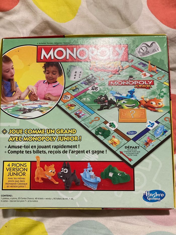 Monopoly junior hasbro - photo numéro 2