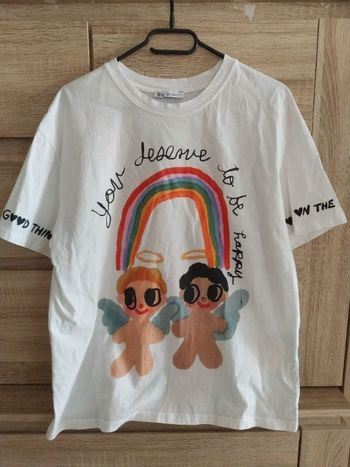 Tee-shirt imprimé Zara taille M