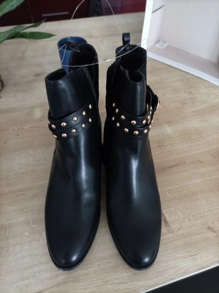 Bottines talon carré - photo numéro 2