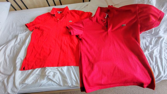 Lot de 2 polos Lacoste manches courtes t.s.