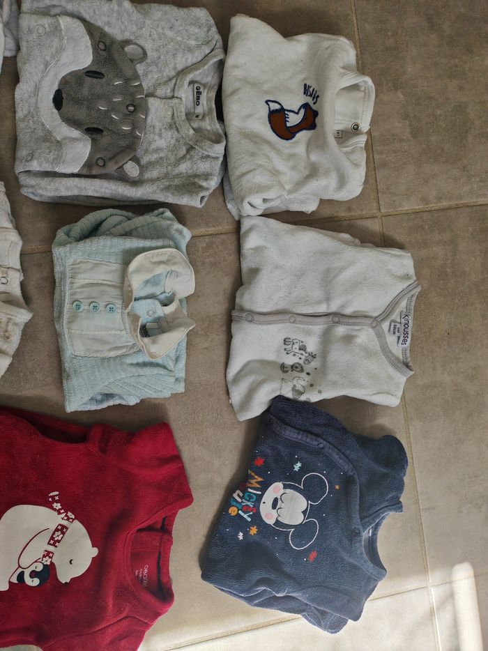 Lot pyjama hiver bébé garçon 1 mois - photo numéro 2