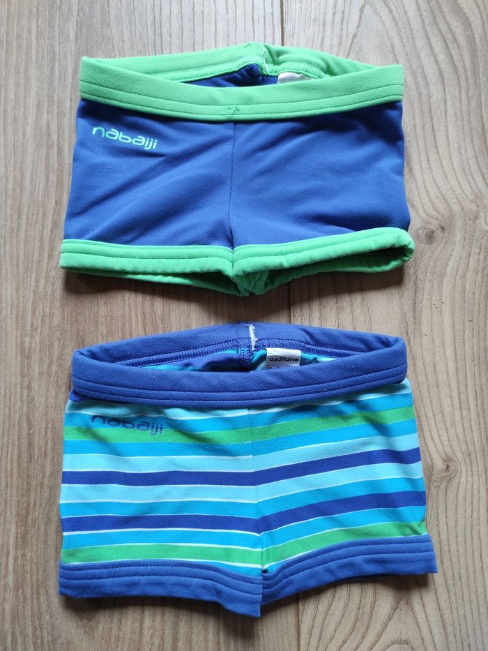 Lot 2 boxer de bain 12 mois Nabaiji