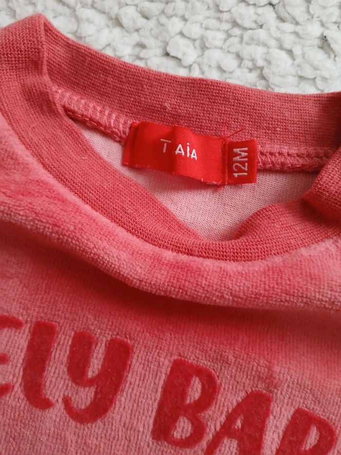 Pull en velours fille 12 mois - photo numéro 3